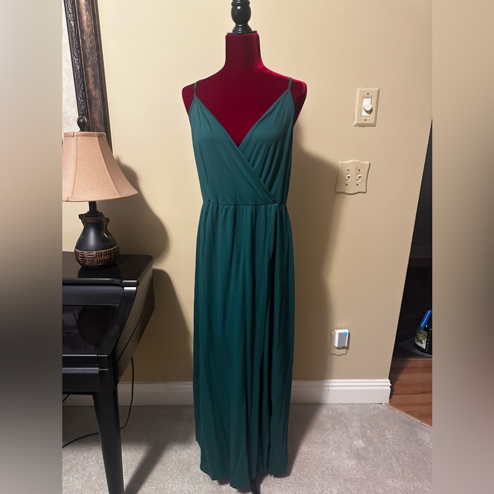 Women’s maxi sundress, Dark Green, XL